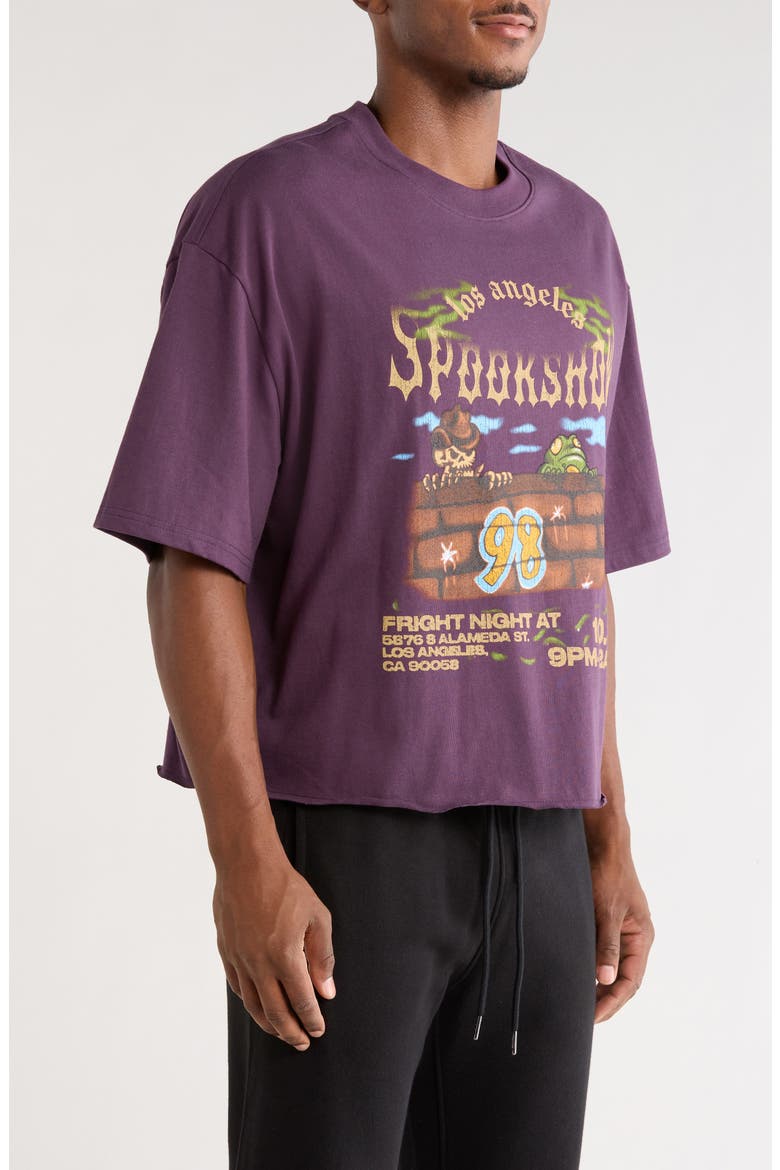 Spookshow Cutoff Graphic T-Shirt, Alternate, color, PURPLE