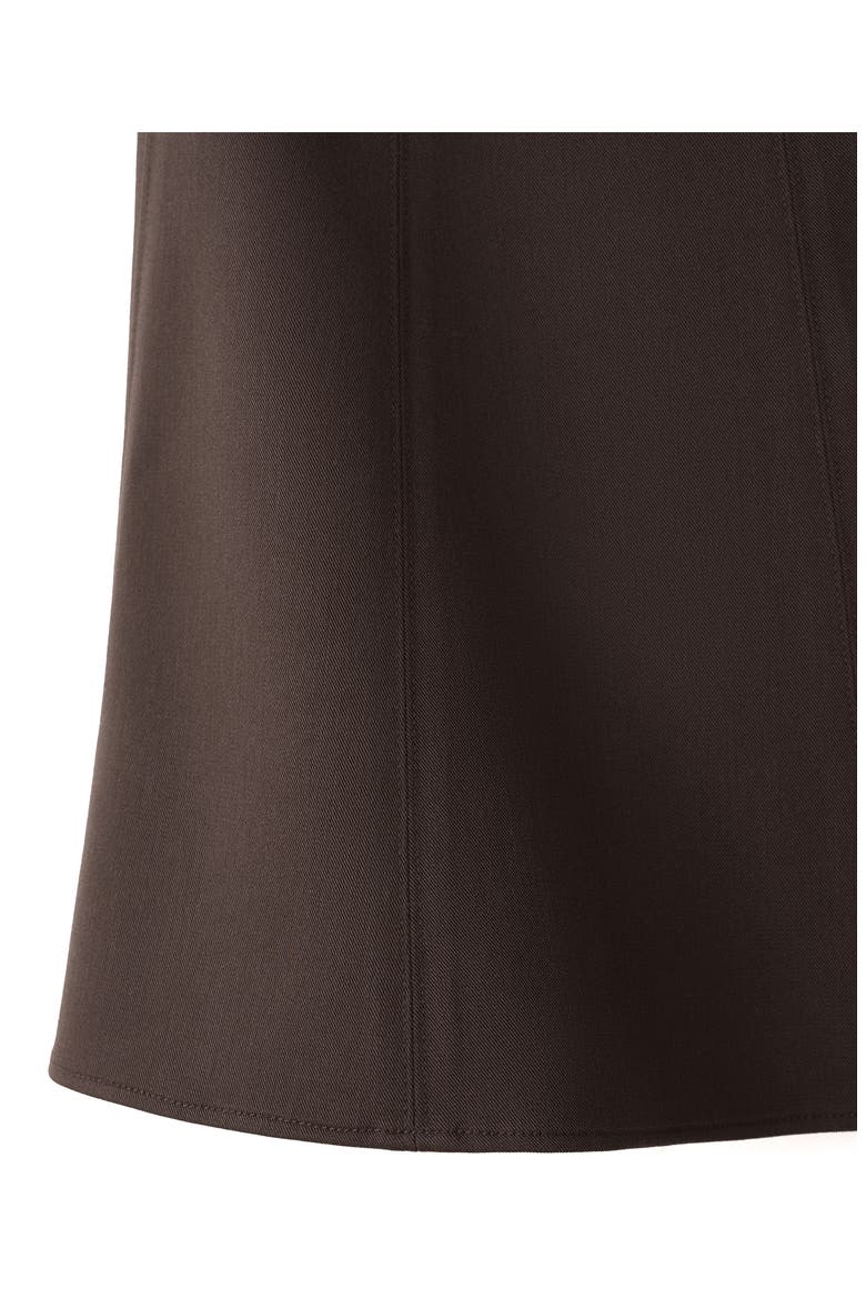 A-Line Miniskirt, Alternate, color, CHOCOLATE