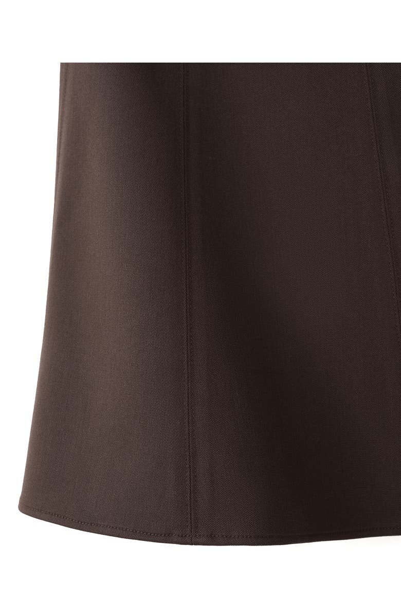 MANGO A-Line Miniskirt, Alternate, color, Chocolate