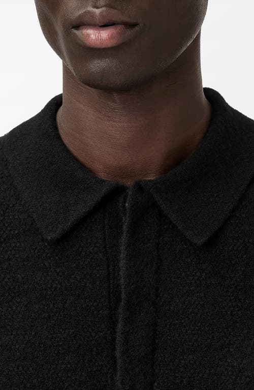 John Varvatos Macra Cashmere & Cotton Polo In Brown