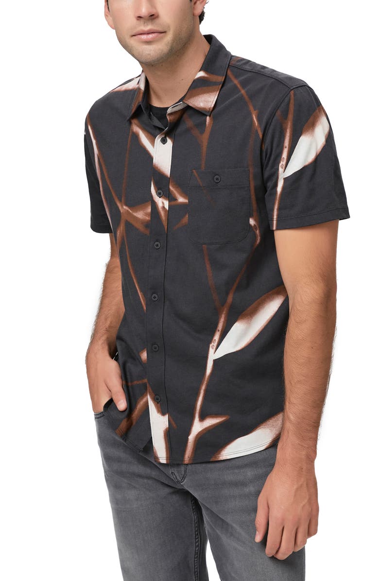PAIGE Tillman Short Sleeve Button-Up Shirt, Alternate, color, 