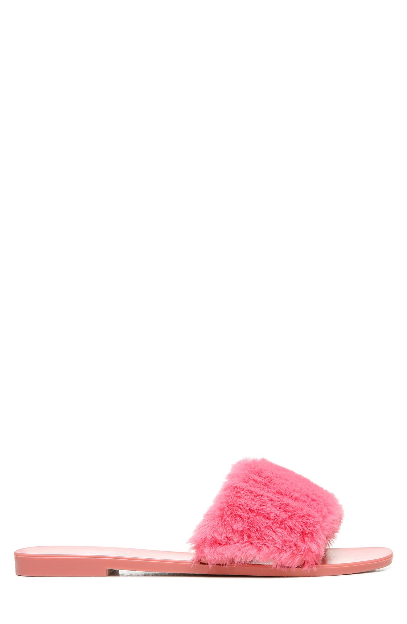 Circus by Sam Edelman Everette Faux Fur Slide Sandal, Alternate, color, PINK CONFETTI