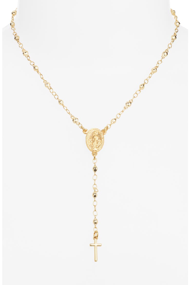 Chiquita Rosary Necklace, Alternate, color, GOLD