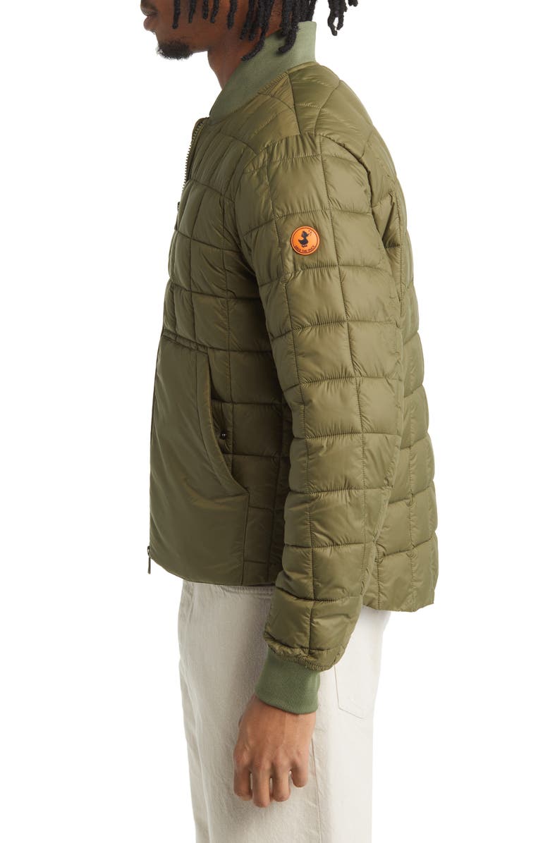 Save The Duck Lazar Quilted Bomber Jacket, Alternate, color, 
