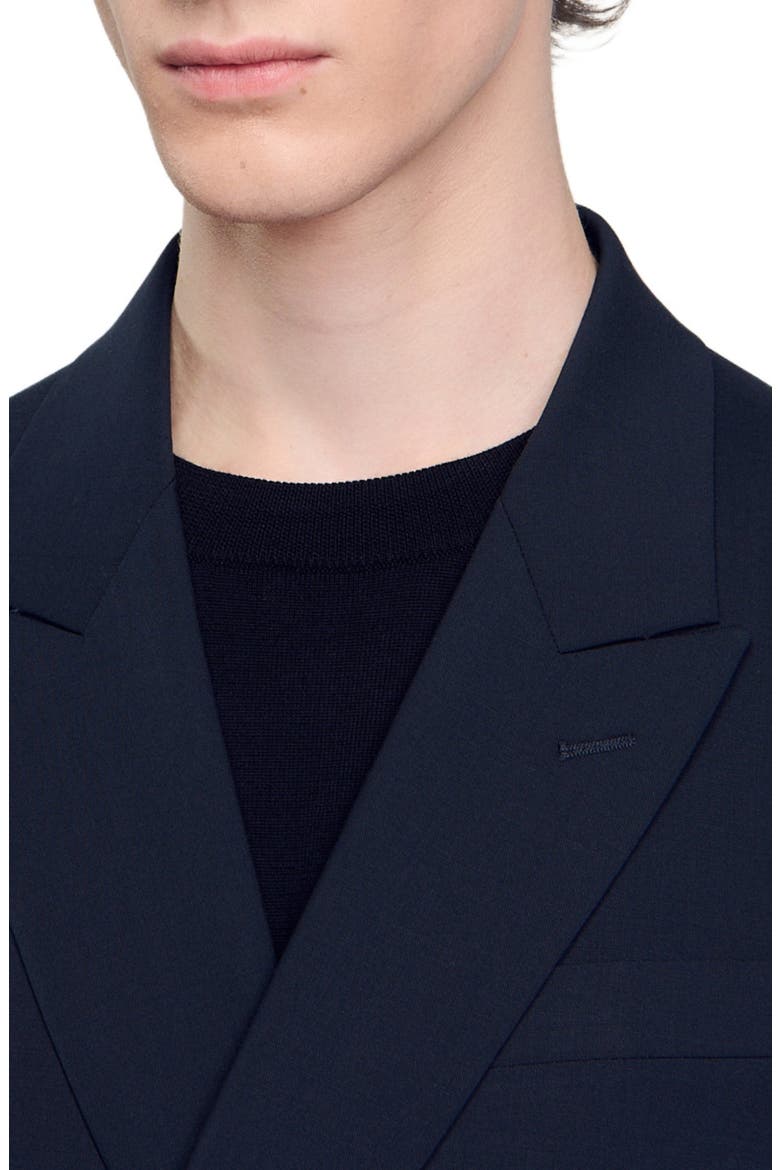 Double-breasted suit jacket, Alternate, color, Navy blue