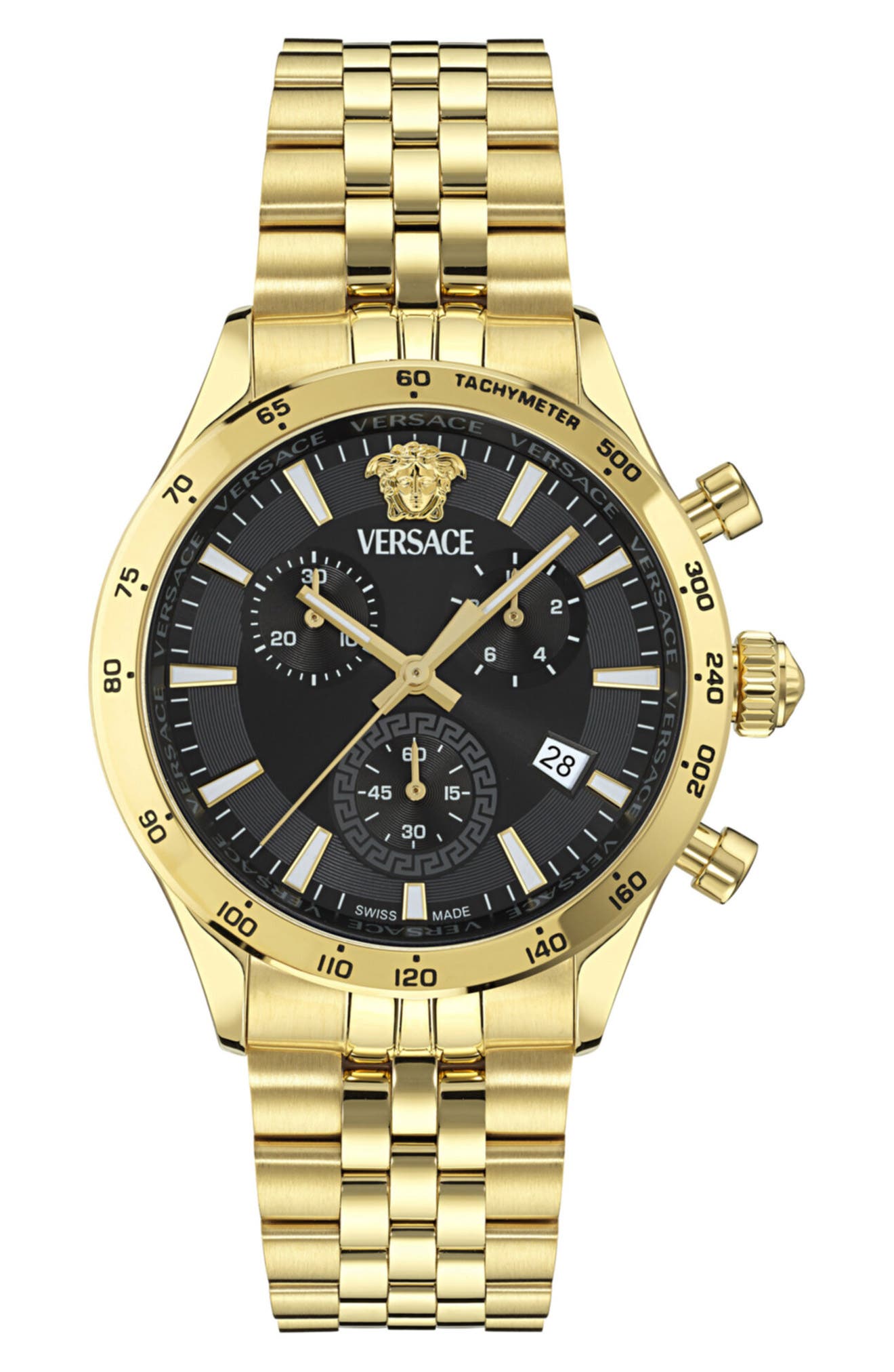 Versace Hellenyium Bracelet Chronograph Watch, 40mm