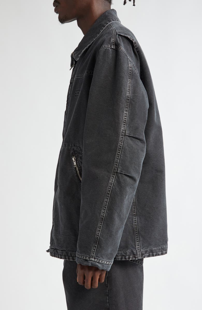 MM6 Maison Margiela Numeric Motif Denim Jacket, Alternate, color, 