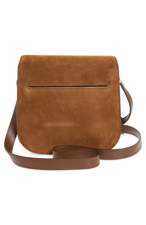 Tom Ford Mini Tara Suede Crossbody Bag In 1b033 Whisky