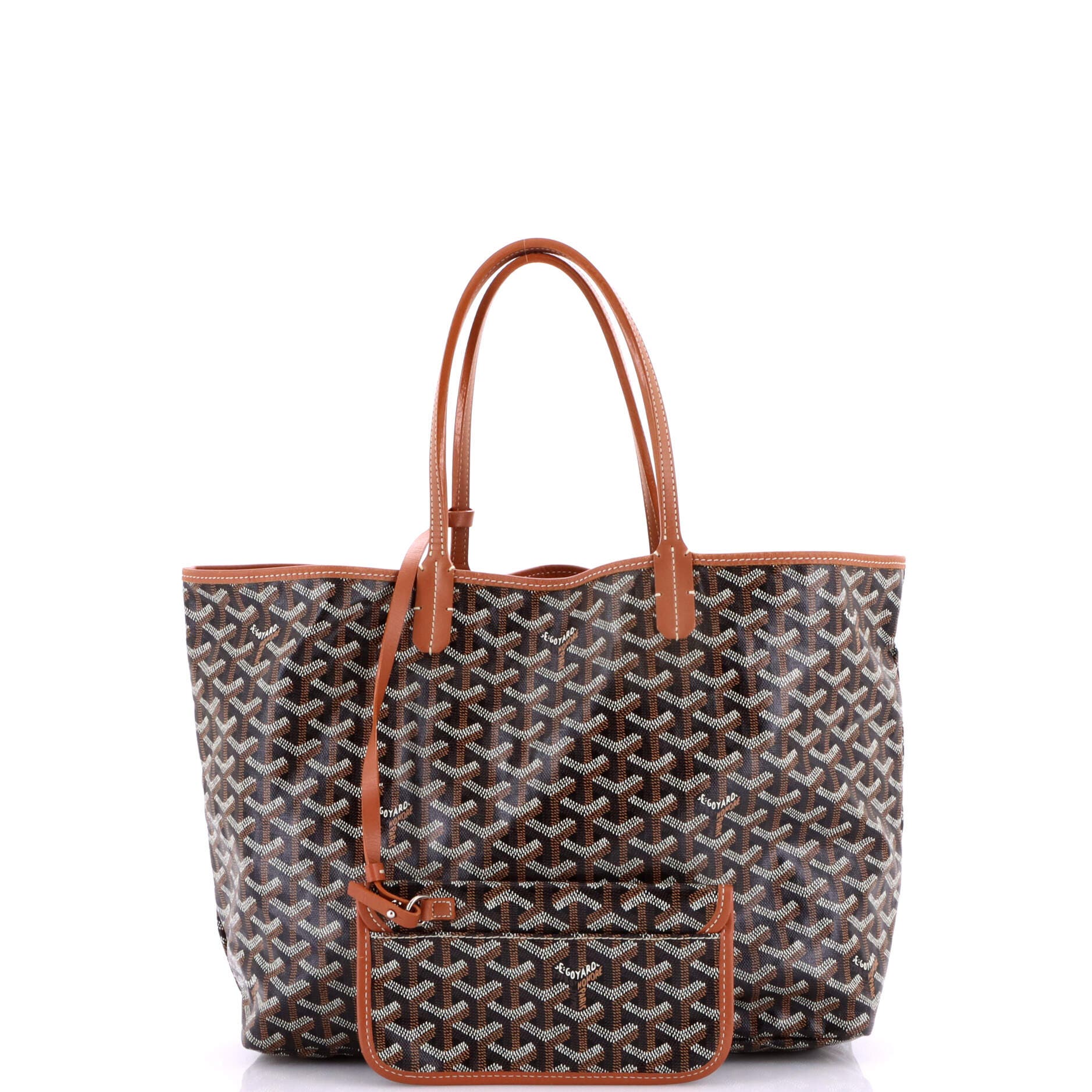 Pre-Owned Goyard Saint Louis Tote Coated Canvas PM, Alternate, color, Black
