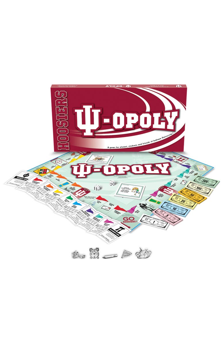 Late for the Sky Indiana University IU Opoly Monopoly Board Game, Main, color, Multicolored