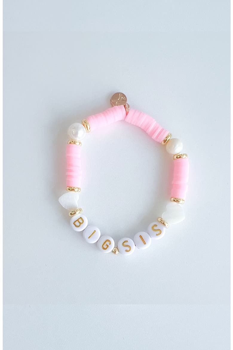 Big Sis Girls' Bracelet, Main, color, Pink