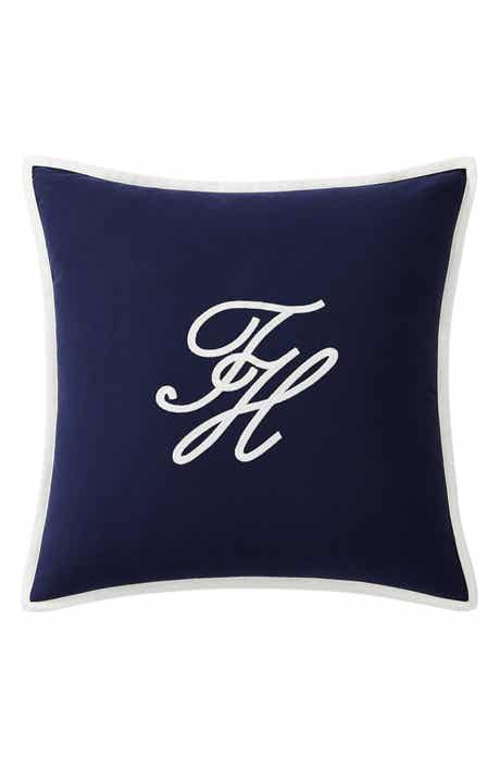 Tommy Hilfiger Swim Shop Monogram Cotton Accent Pillow