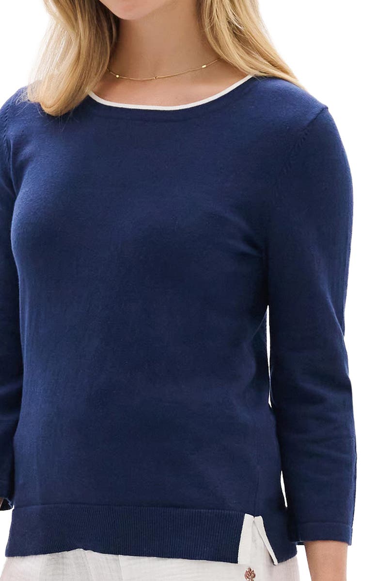 Hatley Patriot Blue Sweater, Alternate, color, Patriot Blue