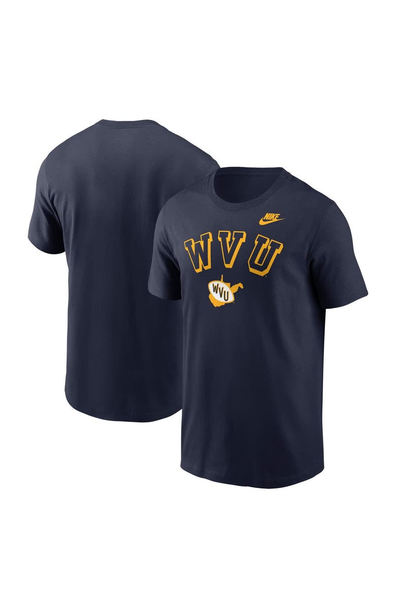 Nike Men's Nike Navy West Virginia Mountaineers Legacy Nickname T-Shirt, Main, color, Navy
