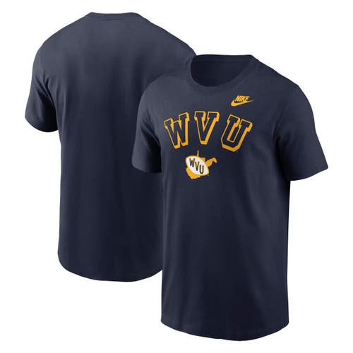 Nike Navy West Virginia Mountaineers Legacy Nickname T-shirt In Blue
