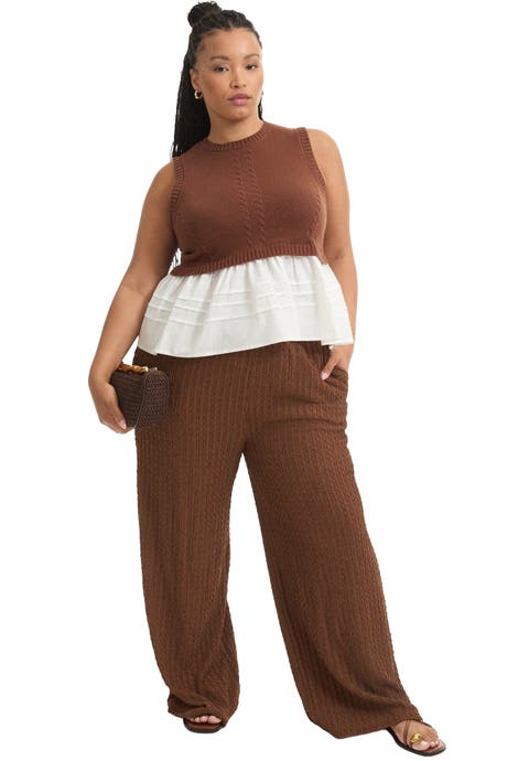 Knitted Pull-On Pants