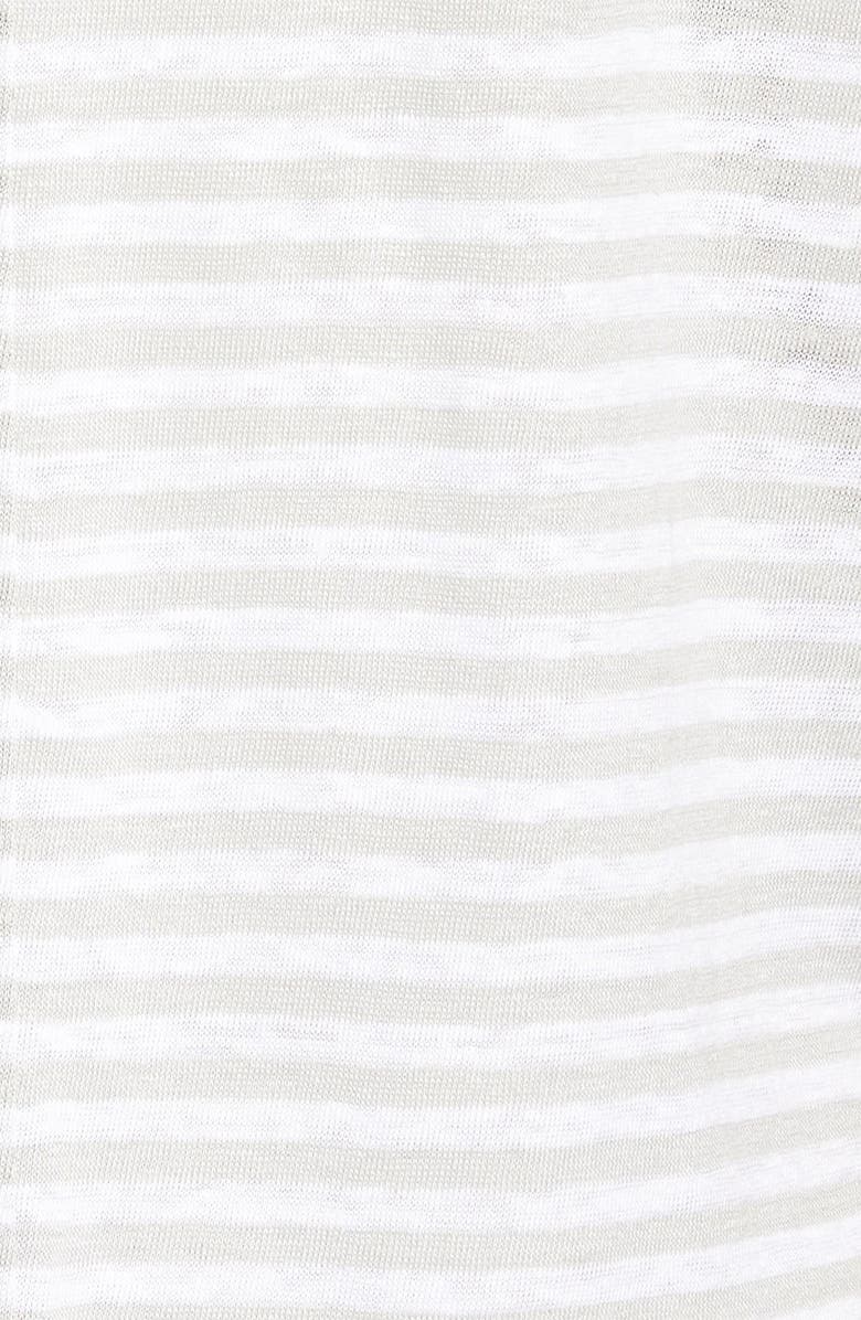 Caslon<sup>®</sup> Cuff Sleeve One-Pocket Stripe Tee, Alternate, color, 