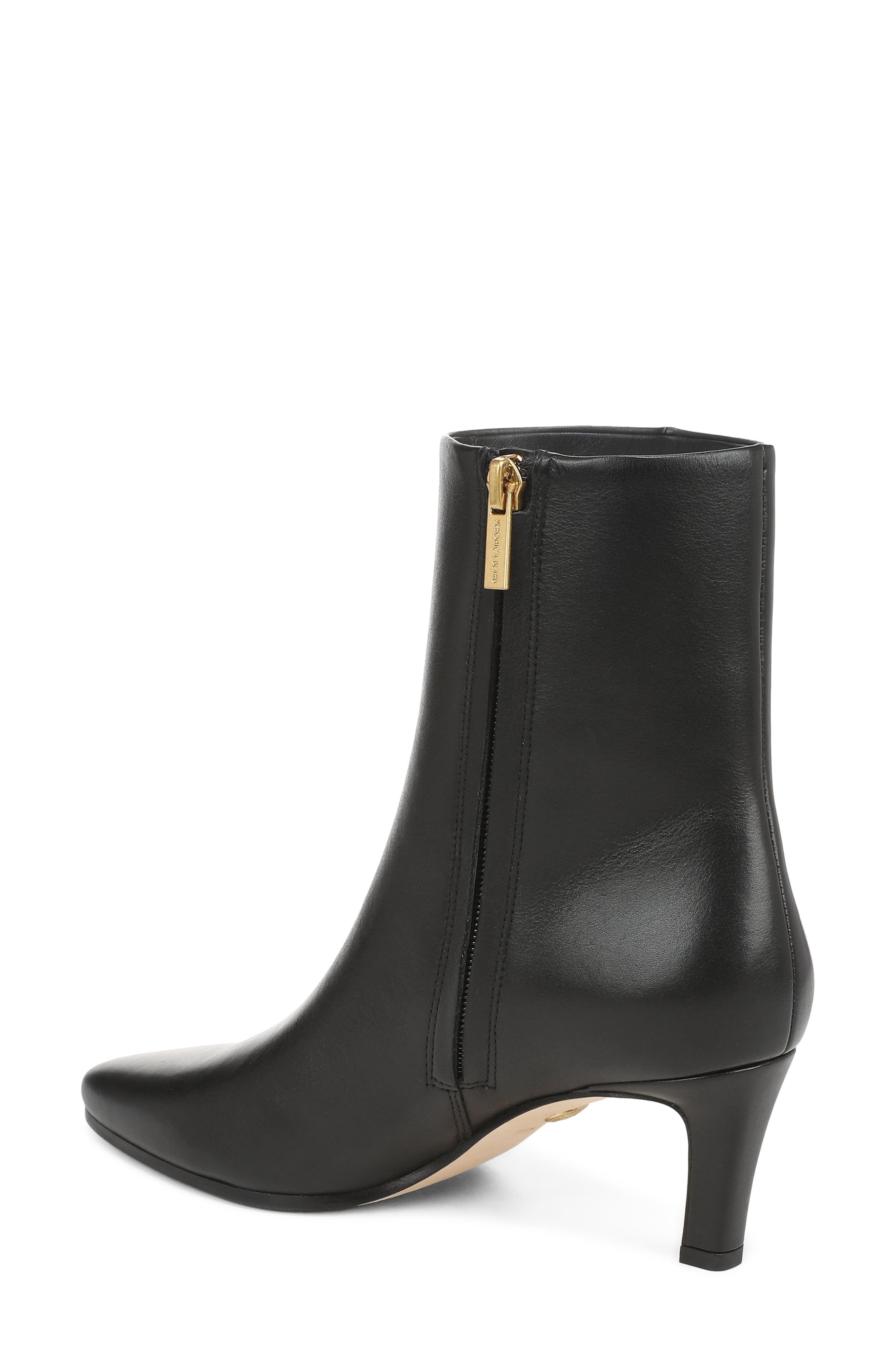 Agnes Bootie, Alternate, color, BLACK LEATHER