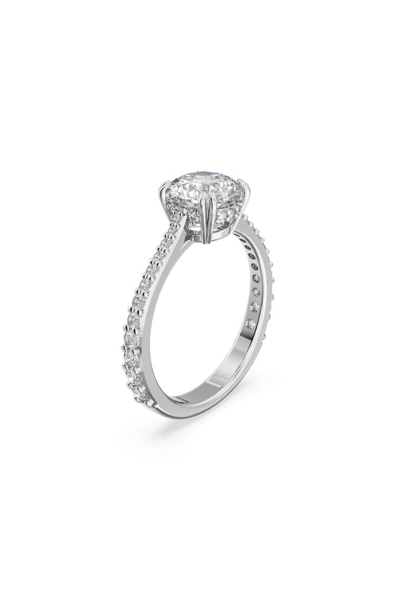 Swarovski Stilla Ring, Alternate, color, Silver/White