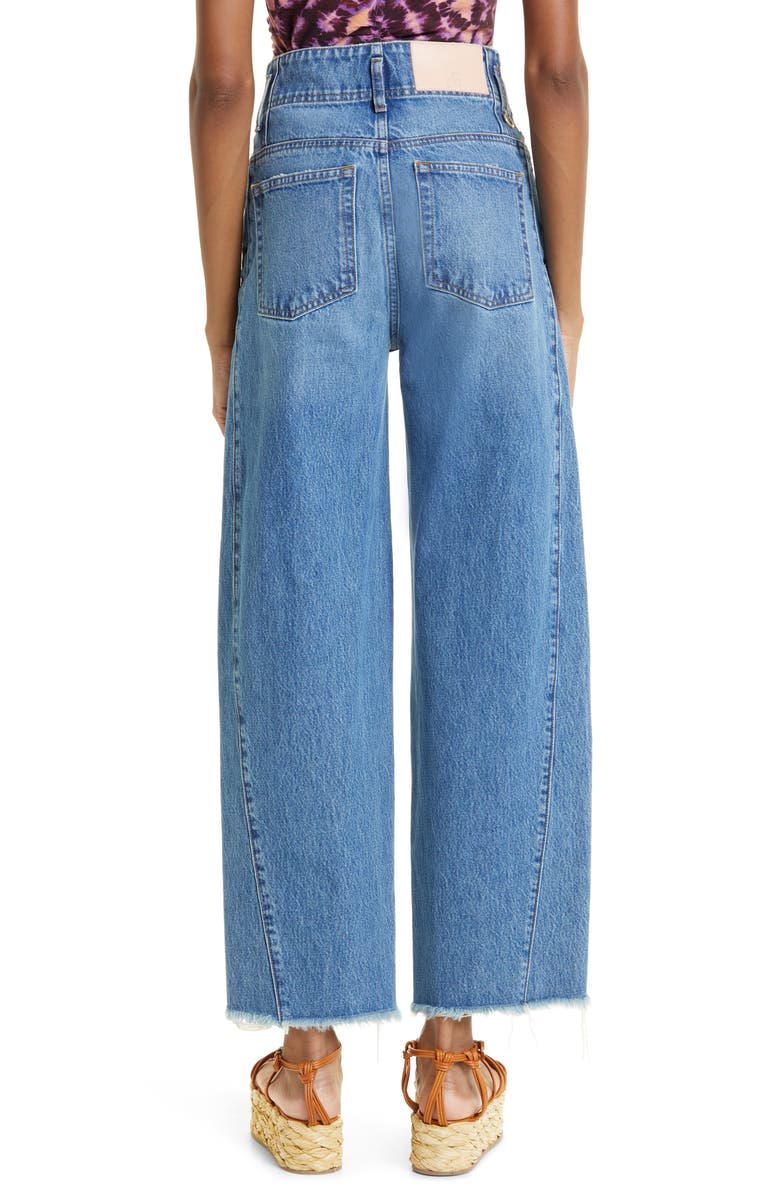 Ulla Johnson The Thea Raw Hem Wide Leg Nonstretch Jeans | Nordstromrack