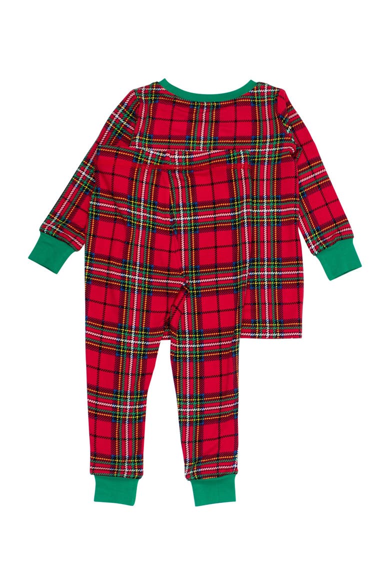 Gender Inclusive SoftSnooze Toddler Long Sleeve Pajama Set, Alternate, color, Red Nicholas Plaid