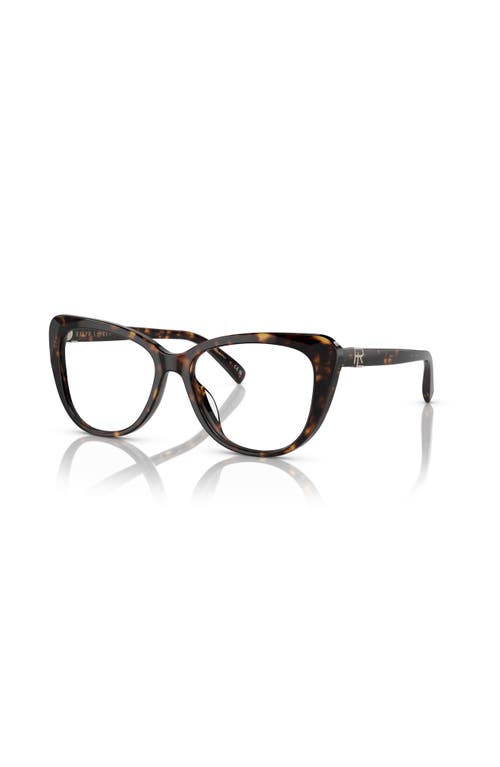 Ralph Lauren 52mm Cat Eye Optical Glasses In Black