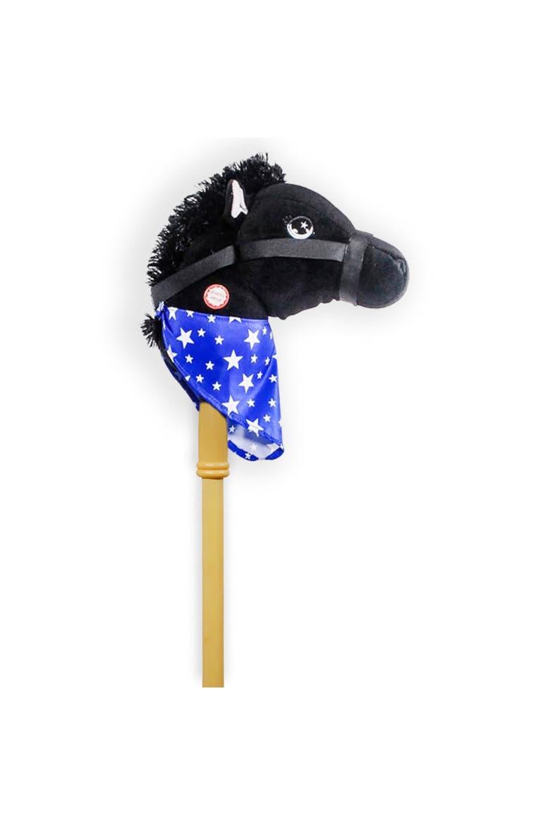 28 Inch Stick Horse with Sound Toy, Main, color, Black