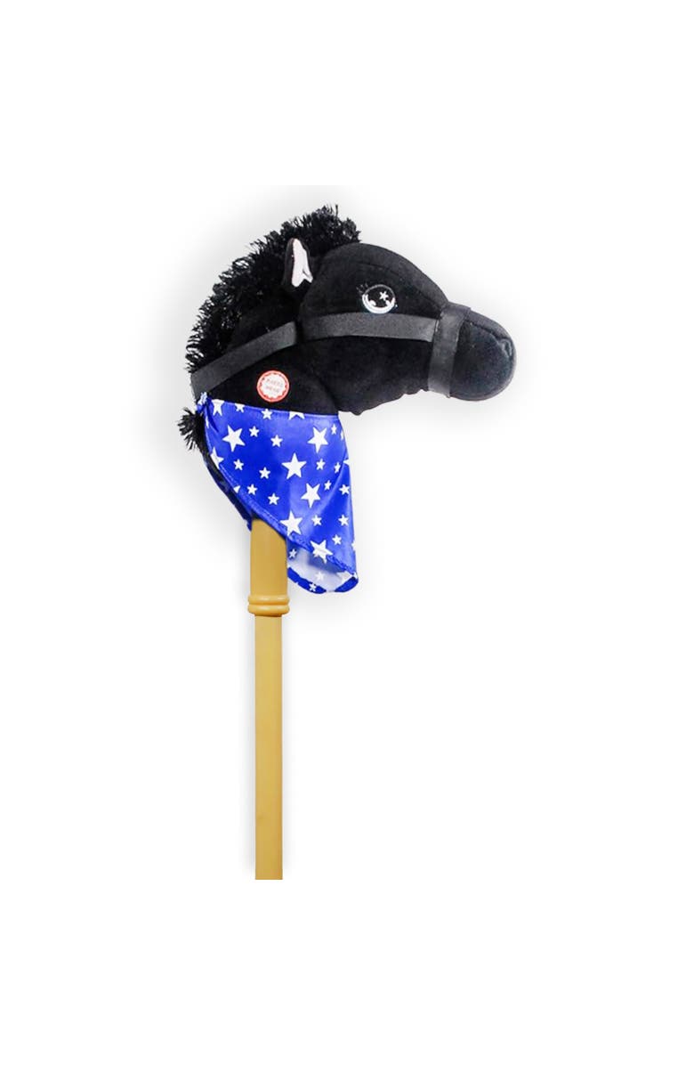 Ponyland 28 Inch Stick Horse with Sound Toy, Main, color, Black