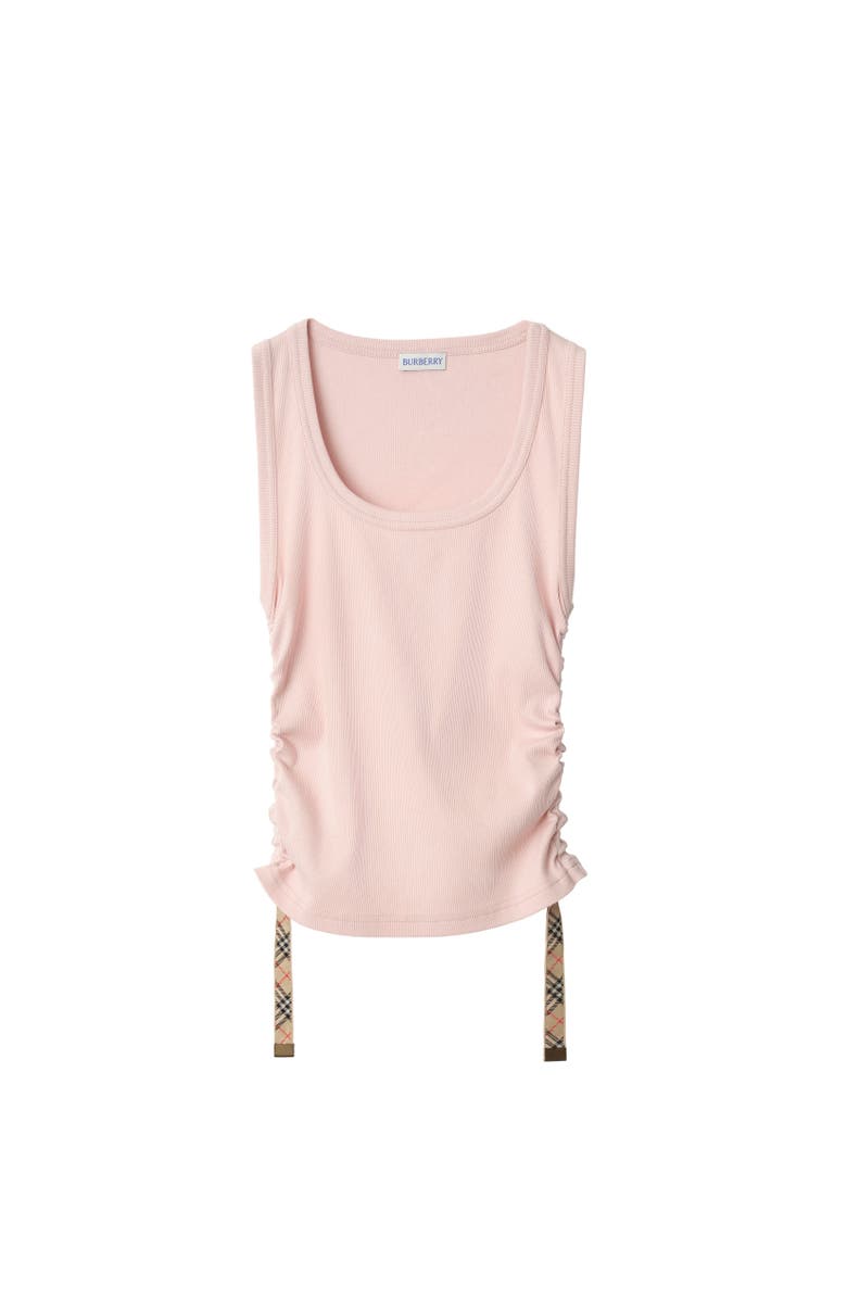 Burberry Festival Cotton Blend Tank Top, Alternate, color, Bouquet Pink