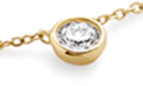 Monica Vinader Womens Rose Gold Solitaire 18ct Rose Gold-plated Vermeil Sterling-silver And 0.06ct L In White