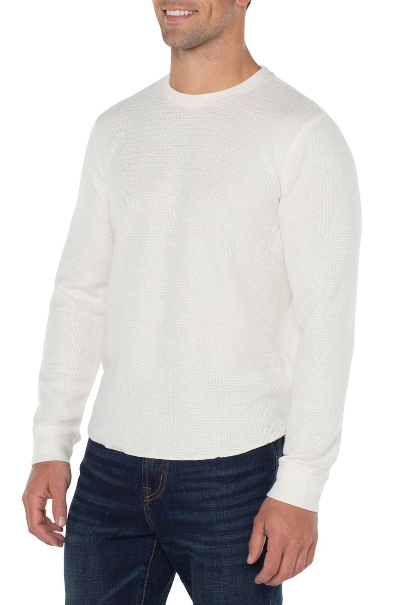 Liverpool Los Angeles Crewneck Sweater, Alternate, color, Cream