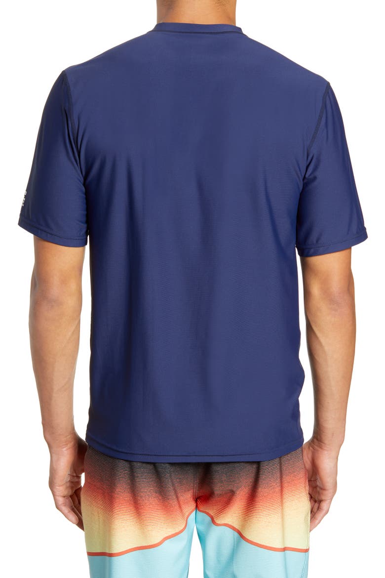 Union Loose Fit Short Sleeve Rashguard, Alternate, color, NAVY