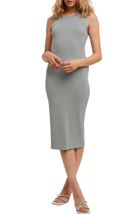 Rib Knit Midi Dress