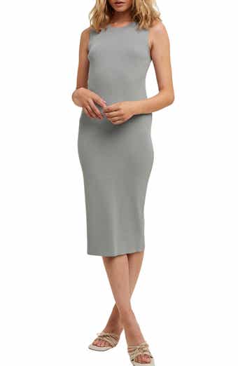 WISHLIST Rib Knit Midi Dress