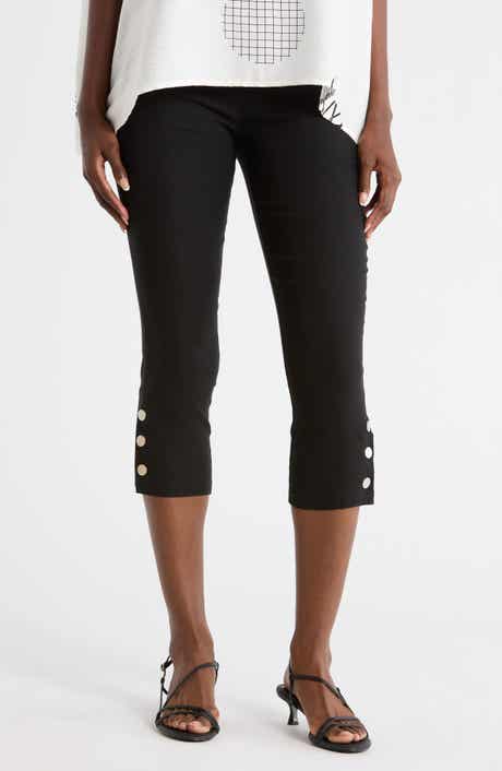 PATRIZIA LUCA High Waist Pull-On Capri Pants