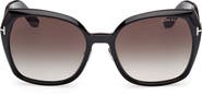 TOM FORD Plum 58mm Gradient Butterfly Sunglasses