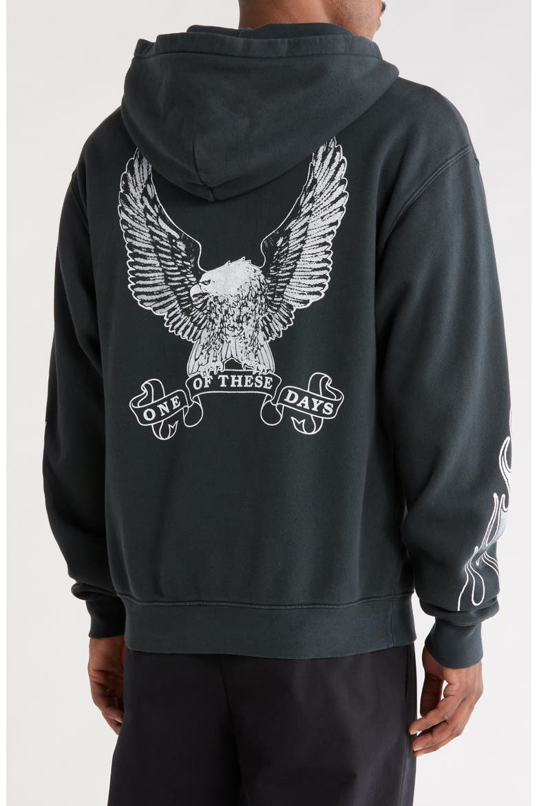 An American Original Cotton Fleece Zip Hoodie, Alternate, color, SUN FADED BLACK