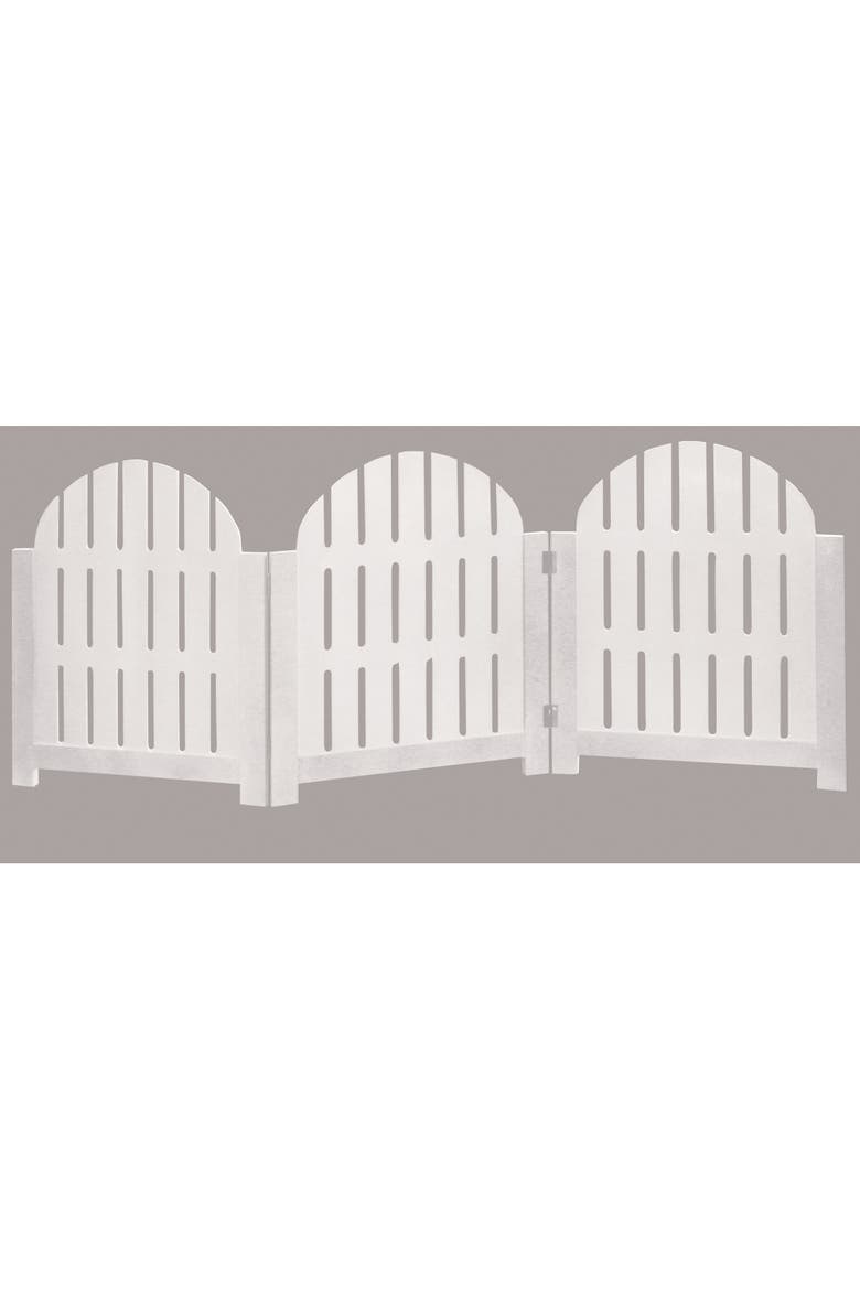 Etna White Adirondack Pet Gate - 3 Panel, Foldable, 20.5"H x 48"W, Alternate, color, White