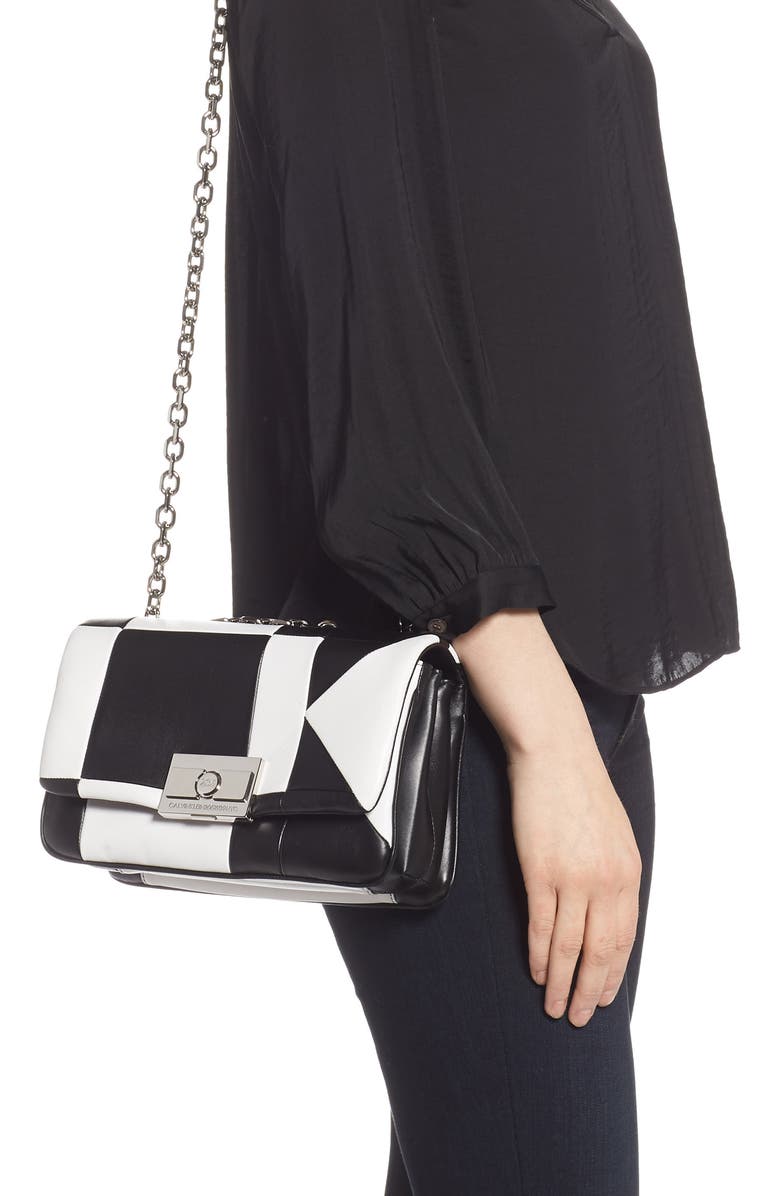 CALVIN KLEIN 205W39NYC Calvin Klein Large Quilted Leather Shoulder Bag, Alternate, color,