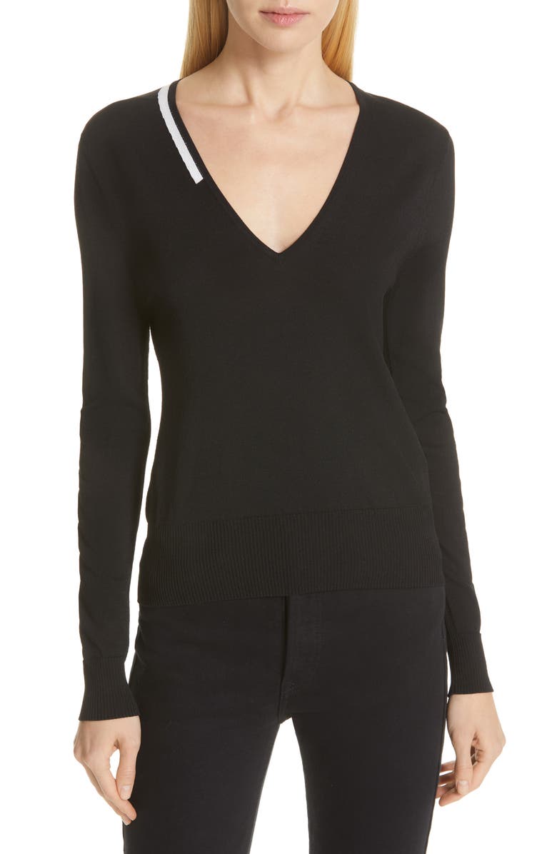 Equipment Demia V-Neck Sweater, Main, color, 