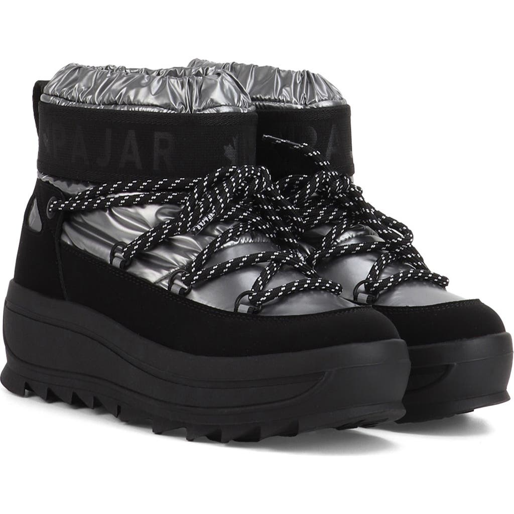 Pajar Galaxy Mini Waterproof Platform Ankle Bootie In Black