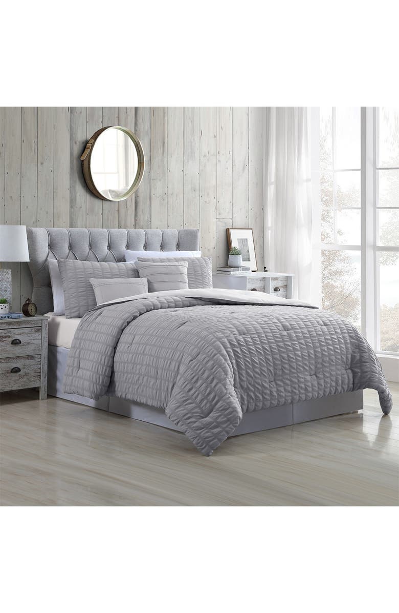 Modern Threads 5-Piece Seersucker Comforter Set, Alternate, color, 