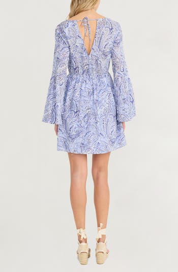 Long Sleeve Cotton Mini Sundress