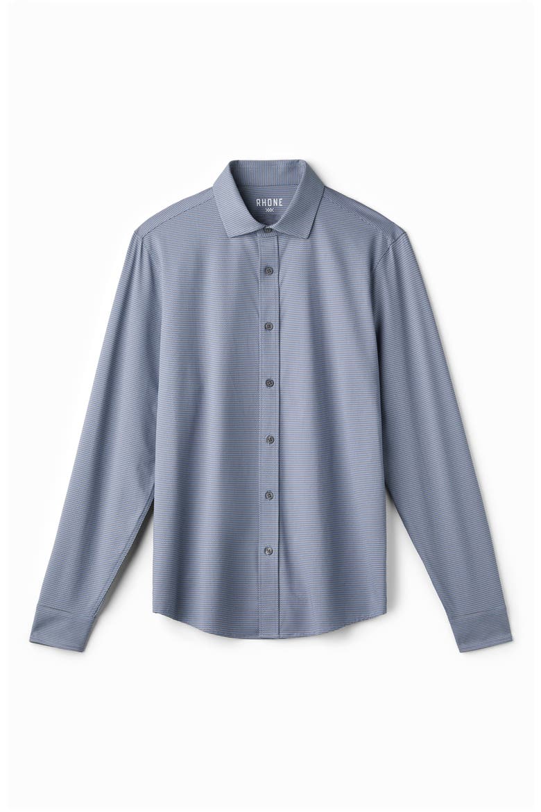 Commuter Button-Up Shirt, Alternate, color, BOLD BLUE/ BROWN GINGHAM