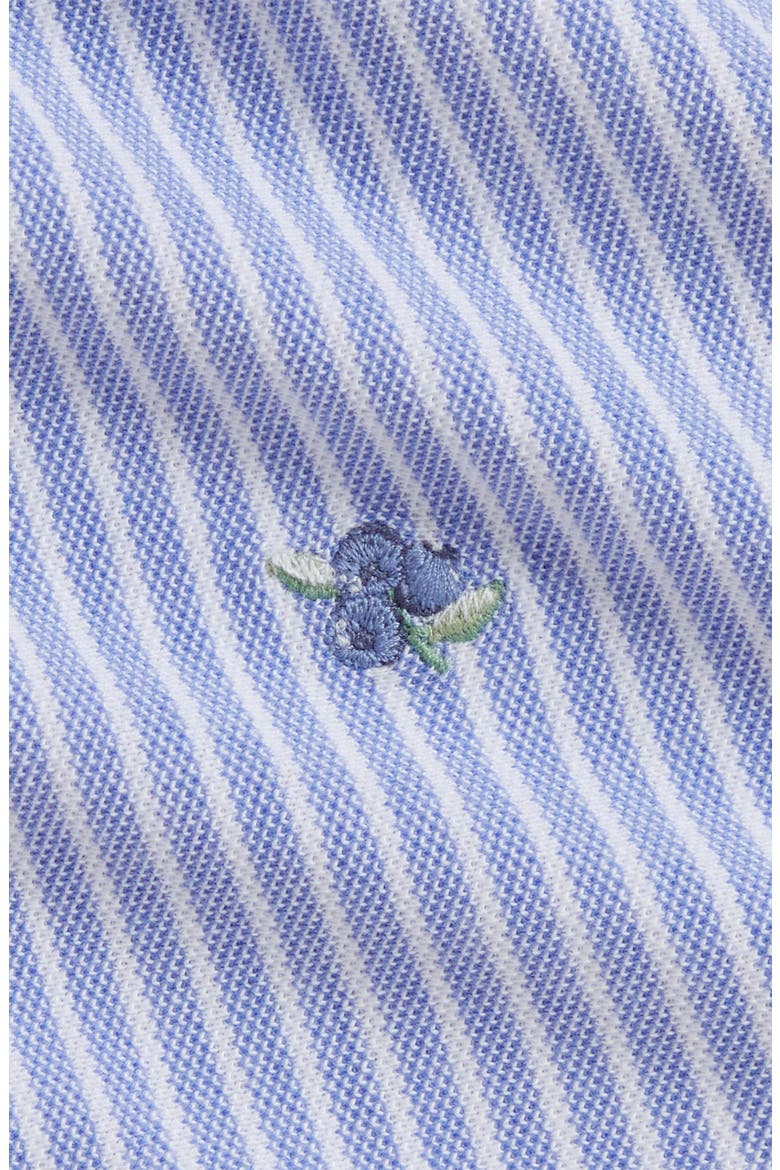 Blueberry Oxford Cotton Dress & Bloomers Set, Alternate, color, HRBR BLUE
