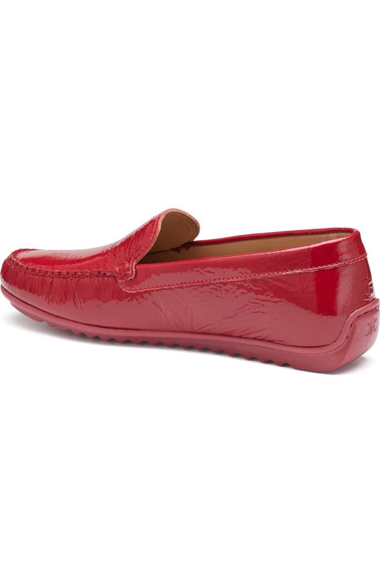 Johnston & Murphy Melanie Venetian Loafer, Alternate, color, Red Crinkled Patent Leather