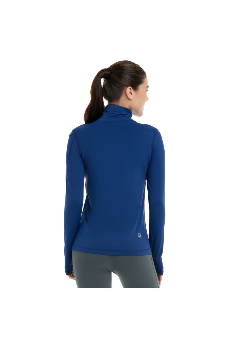 Women's Long Sleeve UV Protection Turtleneck Shirt, Alternate, color, Navy