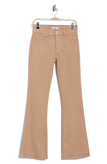 7 For All Mankind High Waist Bootcut Tailorless Jeans In Brown