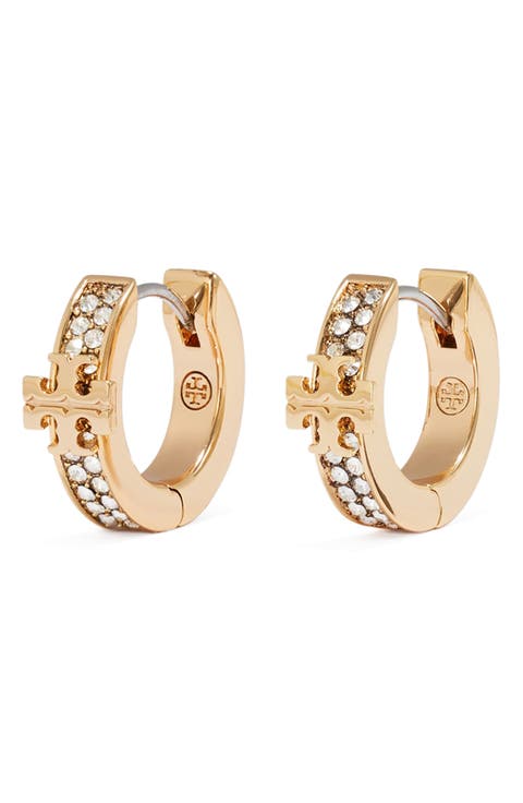 Icon Pave Huggie Hoop Earrings