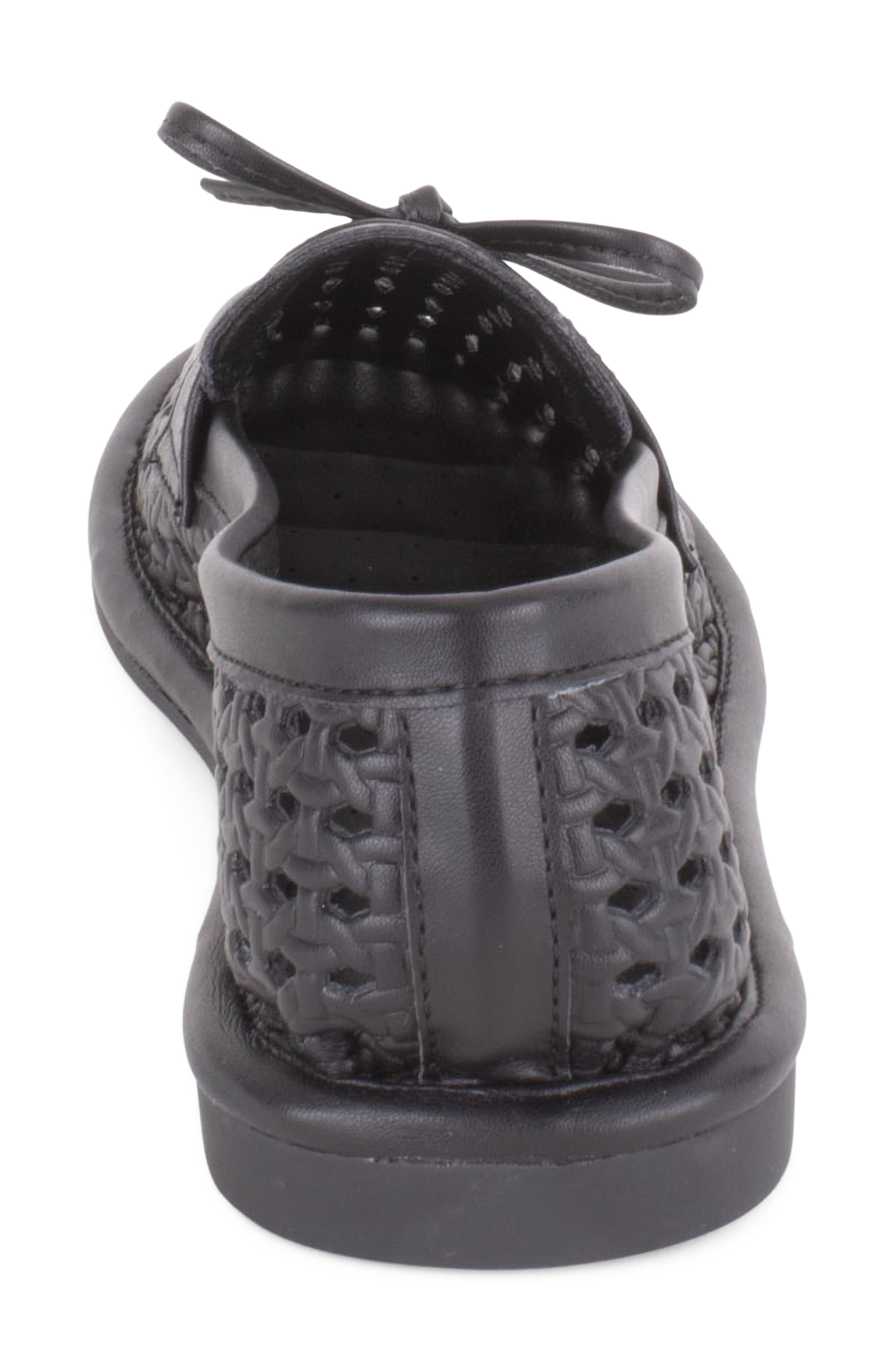 Tahari Maple Cutout Loafer, Alternate, color, Black